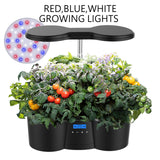 Hydroponics Growing System 12 Pods with LED Grow Light, for Home Kitchen, Height Adjustable
