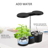 Hydroponics Growing System 12 Pods with LED Grow Light, for Home Kitchen, Height Adjustable