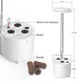 Hydroponics Growing System 6 Pods with LED Grow Light, White and Green Twins, for Home Kitchen, Height Adjustable