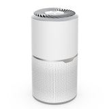 True UVC Antivirus Air Purifier with HEPA Filter & Active Carbon Filters ,Air Purifier for Smokers ,Effectively Filter Smoke, Virus, Pet Dander and Dust, Noise ≤40dB, Use Quietly in Home and Offices(AP01 Plus White)