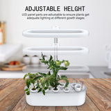 Masmire Hydroponics Growing System,Support Indoor Grow,herb Garden kit Indoor, Grow Smart for Plant, Built Your Indoor Garden (C08)