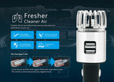 Masmire Car Air Purifier with USB Car Charger 2-Port. Car Air Freshener Eliminate Odor, Dust, Pollen