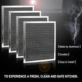 Masmire Charcoal Odour Filter for Range vent hood (8 3/4" X 10 1/2" X 3/8")-4 Pack